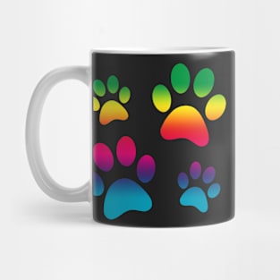 Cute Dog Gifts with Dog Pawprint Stencil Mug